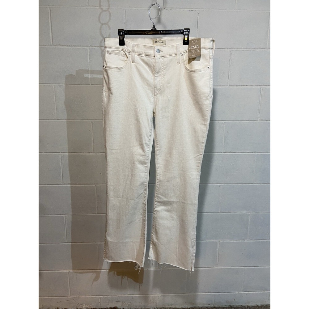 Madewell Women's Mid-Rise Kick Out Full‎ Length Jeans Size 32 Vintage Canvas NWT